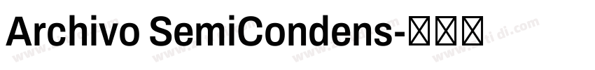 Archivo SemiCondens字体转换